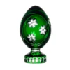 Waterford Shamrock Green Egg Paperweight 4.7 In